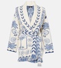 Wild Wonder Foulard wool and cotton cardigan