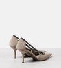 Monili suede pumps
