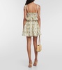 Salvador Lunar printed poplin minidress