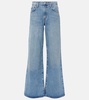 Clara low-rise wide-leg jeans