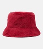 Figura wool and silk teddy bucket hat
