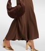 Bordeaux slip dress