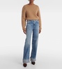 Kora high-rise wide-leg jeans