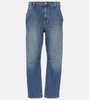 Amsterdam mid-rise barrel-leg jeans