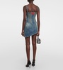 Crystal-embellished minidress