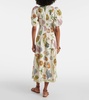 Sea linen midi dress