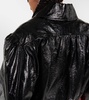 Oversized leather jacket