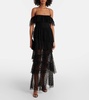 Carmen tiered tulle maxi dress