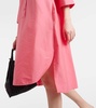 Quincy cotton-blend poplin midi dress