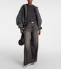 Mid-rise wide-leg jeans