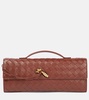 Andiamo Knot Intrecciato leather clutch