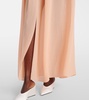 Peplum georgette maxi dress