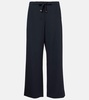 Argenta wool crêpe gabardine straight pants