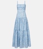 Lima Lymanopoda appliqué cotton maxi dress