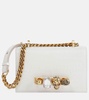 Jewelled Satchel Mini leather crossbody bag