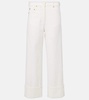 Cervia cropped mid-rise wide-leg jeans