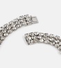Crystal-embellished fringe necklace