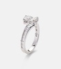 Saturn 18kt white gold ring with diamonds