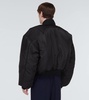 Padded nylon bomber jacket