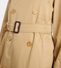 Belted cotton gabardine trench coat