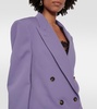 Oversized wool-blend blazer