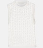 Wylie Crop crochet cotton tank top