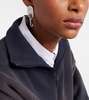 Chain Lock logo drop earrings