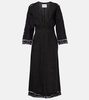 Veona linen and cotton midi dress