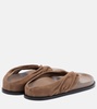 Shaw suede thong sandals