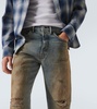 2021M distressed wide-leg jeans