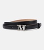 Logo leather belt 