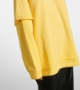 Printed cotton jersey hoodie