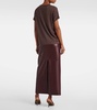 Cashmere and silk-blend lamé top