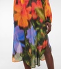 Smocked cotton midi dress