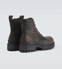 Strike leather boots