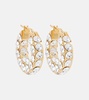 Jah crystal-embellished hoop earrings