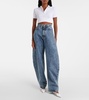 Cropped polo shirt