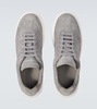 Oversized Retro suede platform sneakers