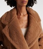 Gardone camel hair and silk teddy coat