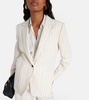 Pinstripe linen and cotton blazer
