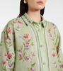 Cecilia Honeysuckle floral linen shirt