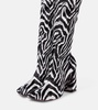 Marine Stretch 95 velvet knee-high boots
