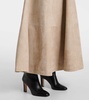 Varda suede maxi skirt
