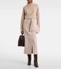 Zuppa wool and cashmere wrap skirt