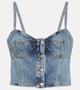 Lola denim crop top
