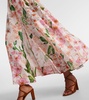 Gesto floral linen maxi dress