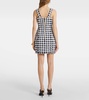 Houndstooth tweed minidress