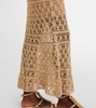 Bianca cotton crochet maxi dress