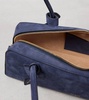Le Teckel suede shoulder bag