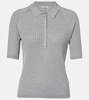 Silk polo shirt